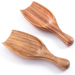 Cuillère en bois écologique classique multi-usages avec manches longs et courts pour cuisine, café, thé, sel de bain - Product Image 5