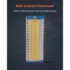 Four de séchage d'électrodes portable 50 LBS, 420W 120V, séchage rapide, pour baguettes de soudage, fournitures essentielles de soudage et brasage - Product Image 4