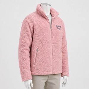 Custom <b>Men's</b> Sherpa <b>Jacket</b> Premium <b>Warm</b> Fleece Lining Stylish Casual Outdoor <b>Jacket</b> with OEM Size Private Label Wholesale - Product Image 2