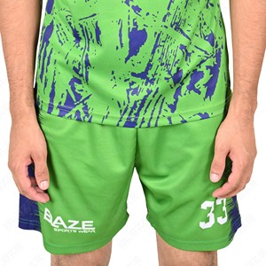 Ensemble de maillot de football unisexe Blaze Sports Wear vert à manches courtes, col rond, en polyester respirant, coupe athlétique, toutes saisons - Product Image 6