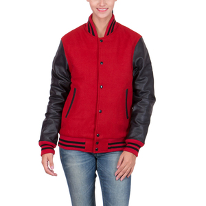 Custom Winter Luxury Women's Cropped College Jacket Chenille Embroidery Letterman Wool Varsity Stylish Breathable <b>Quilted</b> Cotton - Product Image 3
