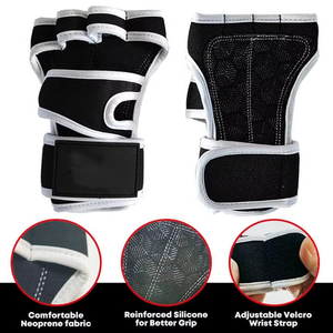 Guantes de Ciclismo de Medio Dedo, Ligeros y Transpirables, de Cuero, con Palma Antideslizante, Protección UV y Diseño Cortavientos, Unisex - Product Image 6