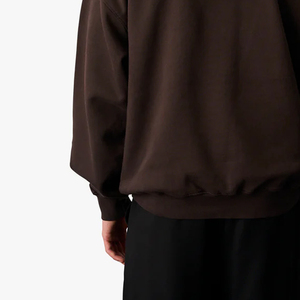 Sudadera con Capucha Oversize para Hombre, de Algodón y Felpa Marrón, Color Sólido, Estilo Casual, Corte Regular, con Bolsillos, para Otoño - Product Image 5