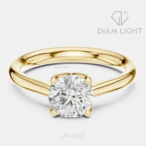 Bague de fiançailles solitaire ronde 1,10 carat, bijoux fins, certifiée IGI, or blanc 14 carats, diamant de laboratoire, bague d'anniversaire - Product Image 5