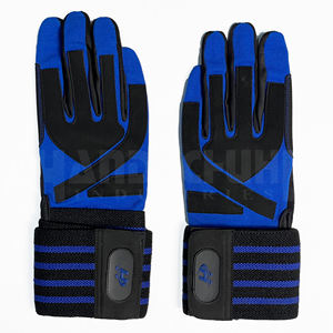 Customized Logo Pink Half Finger High Quality PU Material Hand Grips Weight Lifting Fitness <b>Gloves</b> for Men Women Gym Training - Product Image 1