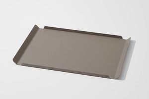 Plateau de service contemporain en aluminium poli, écologique et durable, pour fruits et dattes - Product Image 5