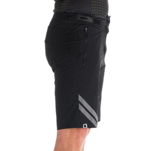 Pantalones Cortos Bermuda de Lona Negros para Hombre, Cintura Alta, Cierre con Cordón, Transpirables, Casuales, con Logotipo Frontal y Bolsillos Tipo Cargo - Product Image 5