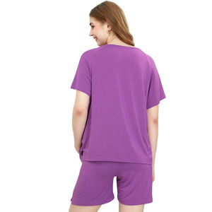 Ensemble deux pièces élégant et confortable pour femme, 100 % coton respirant, taille élastique, tendance été - Product Image 5