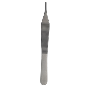 Adson Forceps 12 cm Stainless Steel Surgical Tissue Dressing Forceps Medical Instrument Straight Curved <b>Precision</b> <b>Tool</b> - Product Image 4
