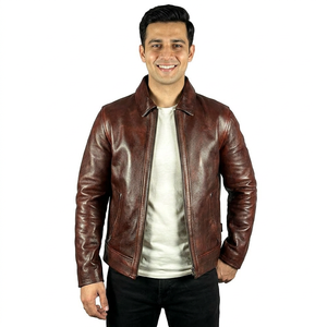 High Quality Price <b>Men</b> Leather Jacket Custom Made Logo Leather Jacket For <b>Men</b> Factory Wholesale Price jacket for <b>men</b> - Product Image 1