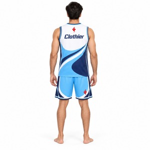 Ensemble uniforme de sport de basketball pour hommes : maillot et short respirants, légers, pour l'entraînement, le jeu et la compétition - Product Image 6