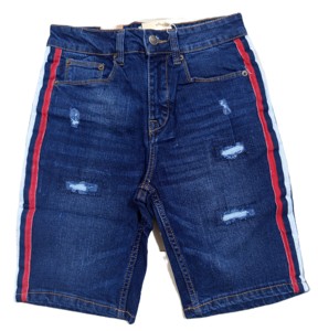 Short en denim Oxford Hip Hop pour homme, 100% fibre de bambou, séchage rapide, fermeture éclair - Product Image 3