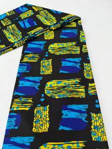 Tela de algodón con estampado de cera Africana Freetown de alta calidad para ropa de moda ropa tradicional y decoración del hogar - Product Image 2