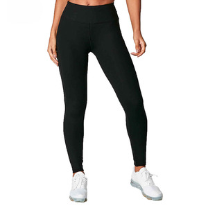 Leggings de Yoga de Pierna Recta de Color Sólido Personalizados para Mujer, Leggings Deportivos Sin Costuras con Costuras Reforzadas - Product Image 1