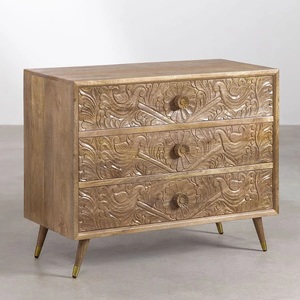 ตู้ลิ้นชักไม้ดีไซน์เนอร์ แวนดาน่า โนวา เพบเบิล (ไม้แท้) - Product Image 2