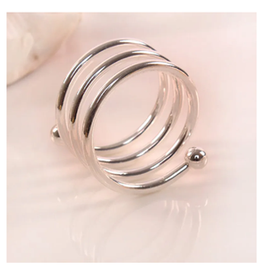 Nouvel Anneau de Serviette en Acier Inoxydable, Design Simple en Fil Métallique, Anneau de Serviette en Métal pour Restaurant - Product Image 5