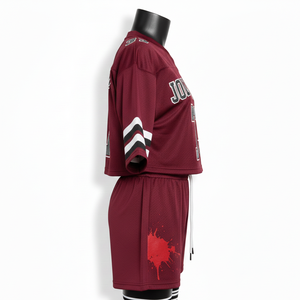 Ensemble short et maillot de football pour femmes, polyester de haute qualité, maille respirante, vêtements d'entraînement avec logo personnalisé, ensembles pour femmes 100% coton - Product Image 3
