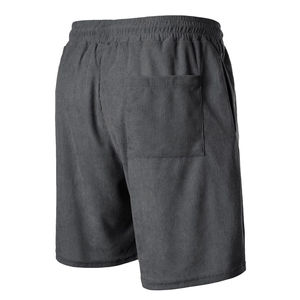 Shorts d'été élégants pour hommes de couleur gris uni, coupe régulière, design personnalisé, shorts pour hommes avec services OEM ODM - Product Image 4