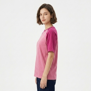 Manufacturer Supply Wholesale Custom 3XL Color Block <b>Raglan</b> Sleeve Long Sleeve T-Shirt for men and women Jersey <b>top</b> - Product Image 5