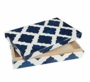 Unique Resin Inlay <b>Box</b> for Concept Stores Handcrafted Jewelry Organizer High-End Gift by Tradebyd - Product Image 1