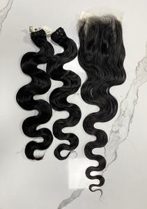 Extensiones de Cabello Virgen Peruano Remy Sin Procesar, Onda Italiana, Onda Natural, Onda Suelta Profunda, Trama Plana, Trama Doble a Máquina - Product Image 4