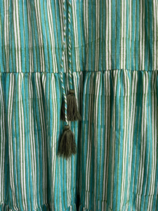 Robe d'été 2026 tendance, imprimée à la main, 100 % coton, décontractée, brodée de fleurs, prix usine - Product Image 2