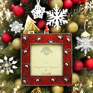 MEILLEURE VENTE ORNEMENT DE NOËL OEM CADRE DE PATTE DE CHIEN - Product Image 1