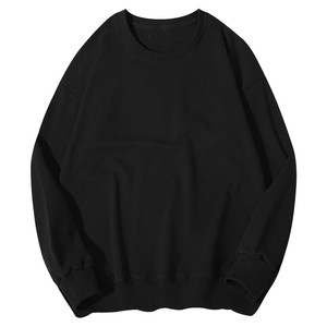 Sudadera de Forro Polar Oversize para Mujer, Color Gris Oscuro, con Hombros Caídos, Cuello Redondo, Cómoda y Holgada, Venta al por Mayor para Marcas de EE. UU., Reino Unido y Europa - Product Image 3