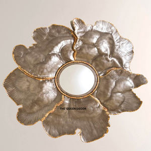 Miroir mural décoratif pour salon et chambre à coucher, prix bas, qualité exclusive, métal aluminium, style vintage - Product Image 1