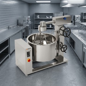 Olla de vapor con caldera giratoria por inducción Amicook 380V/440V, modelo industrial para guisos a alta temperatura, gastronorm, antiadherente - Product Image 5
