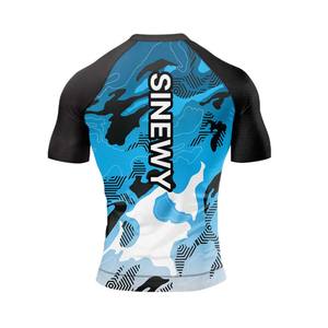 Rashguard MMA unisexe de haute qualité, respirant, à séchage rapide, écologique, UPF50, manches courtes, imprimé par transfert thermique - Product Image 2