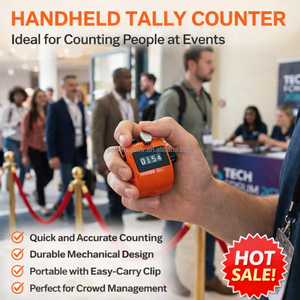 Diseño clásico Tally Counter Handheld Tally Counter Manual Totalizador Black Lattice Clicker Digital - Product Image 6