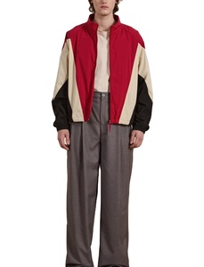 Breathable Nylon Windbreaker Jacket Custom Color <b>Block</b> Mesh Lining Lightweight Windbreaker Jacket Plus Size Street Wear Jacket - Product Image 1