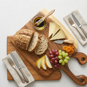 Planche à découper en bois robuste pour la cuisine, planche à découper épaisse et résistante, surface lisse de qualité alimentaire, facile à nettoyer pour la viande et les fruits - Product Image 4