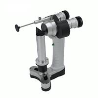 Lampe à fente portable légère à prix abordable 10X 16X LED, instrument ophtalmique portable, microscope vétérinaire à lampe à fente