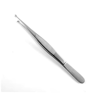 Pinzas Dentadas para Tejidos 1x2 de Acero Inoxidable, Pinzas Quirúrgicas Estilo Adson, Instrumento Médico para Manipulación Precisa de Tejidos - Product Image 4