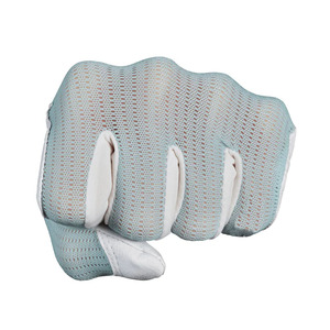 Gant de golf pour homme en peau de mouton, paume vert menthe, dos en maille respirant, léger, extensible, adhérence douce, antidérapant, main gauche, avec crochet pour extérieur - Product Image 5