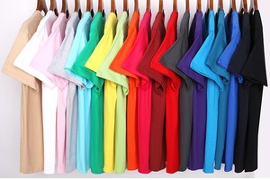 Bangladesh China Factory Price Custom Logo Embroidery OEM 200G Solid Color Crew <b>Neck</b> Short Sleeve Casual Summer Mens T Shirt - Product Image 3