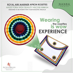 Cinta de Roseta Royal Ark Mariner para Rosetas de Mandil Masónico - Product Image 4
