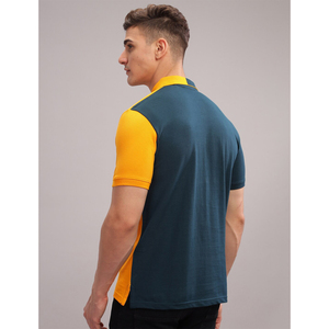 Polo de Manga Corta para Hombre, con Bloques de Color, Transpirable, Informal, para Golf, Sublimación OEM, Uniforme de Trabajo a Rayas Unisex - Product Image 3