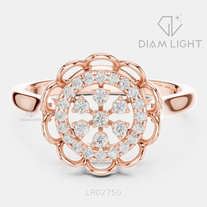 Bague de mariage en or blanc 14 carats certifiée IGI avec diamant de laboratoire de 0,19 carat taille ronde, bijou raffiné, cadeau idéal pour fiançailles, mariage ou anniversaire - Product Image 3