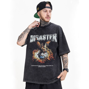 Camisetas Oversize de Algodón 100% con Lavado Ácido Personalizadas al por Mayor, Proveedor de Ropa Urbana OEM - Product Image 5