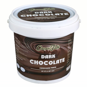 Vente directe usine – Meilleure qualité de chocolat composé en gros HALAL OEM/ODM – Pâte liquide de cacao noir 1KG pour biscuits - Product Image 1