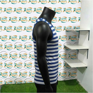 Débardeur de fitness pour hommes à séchage rapide, en maille unie, imprimé, pour musculation, personnalisé, en coton et élasthanne respirant - Product Image 4