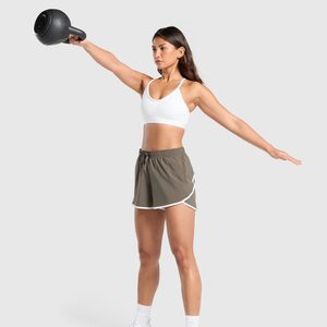 Shorts de Yoga Transpirables sin Costuras con Logotipo Personalizado para Mujer, Cintura Alta, Efecto Push-Up, Shorts de Gimnasio de Secado Rápido para Entrenamiento - Product Image 6