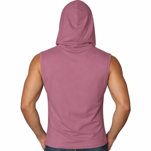 Débardeur à capuche pour homme, col en V, style décontracté, vêtements de sport, fitness, entraînement, extensible, séchage rapide, respirant, écologique - Product Image 2