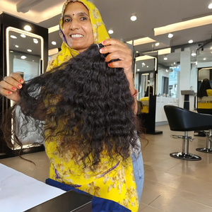 Indian <b>Curly</b> Raw Hair Wholesale 100% Unprocessed Double Drawn Virgin Human Hair <b>Extension</b> Virgin Bundles Human Hair <b>Extensions</b> - Product Image 2