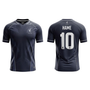 Maillots de football unisexes en polyester respirant 100 % personnalisables par sublimation, vente en gros, 2026, pour uniformes, manches courtes, toutes saisons - Product Image 5