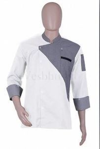 Chaqueta de Chef Vesbhusha en Varios Colores con Botones, 100% Algodón, Manga Larga, Unisex, para Uso Hotelero, Corte Regular, Detección de Agujas - Product Image 5