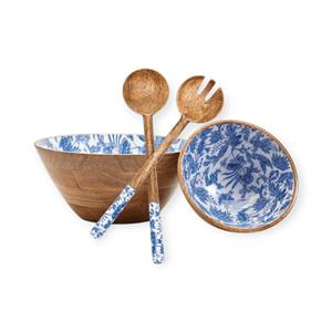 Festive Wooden Serving <b>Bowl</b> with Red Christmas <b>Enamel</b> Pattern for Holiday Dining Table and Seasonal Home Decor - Product Image 4